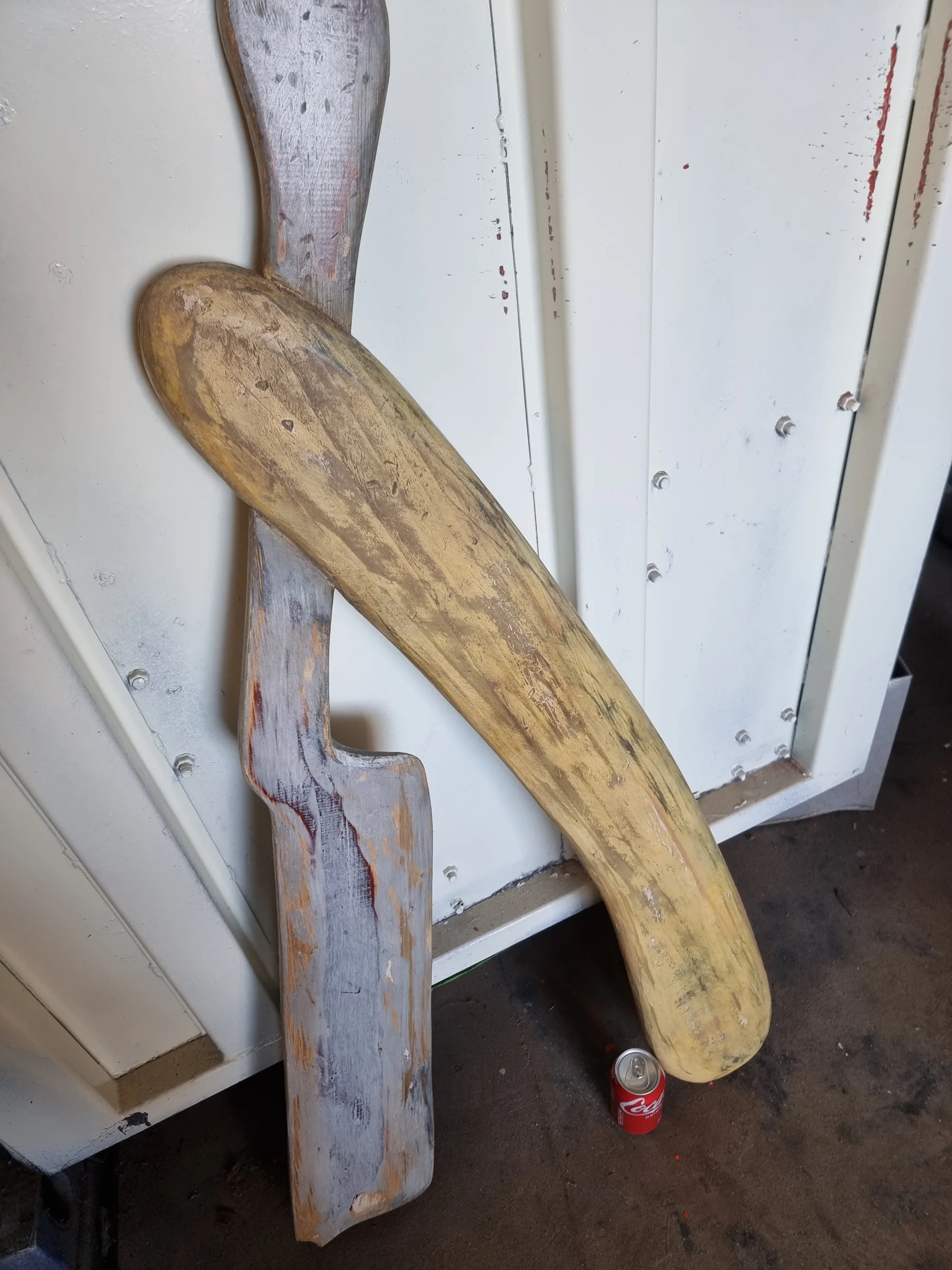 Folk Art Wooden Cut-throat Razor  — thumbnail 2