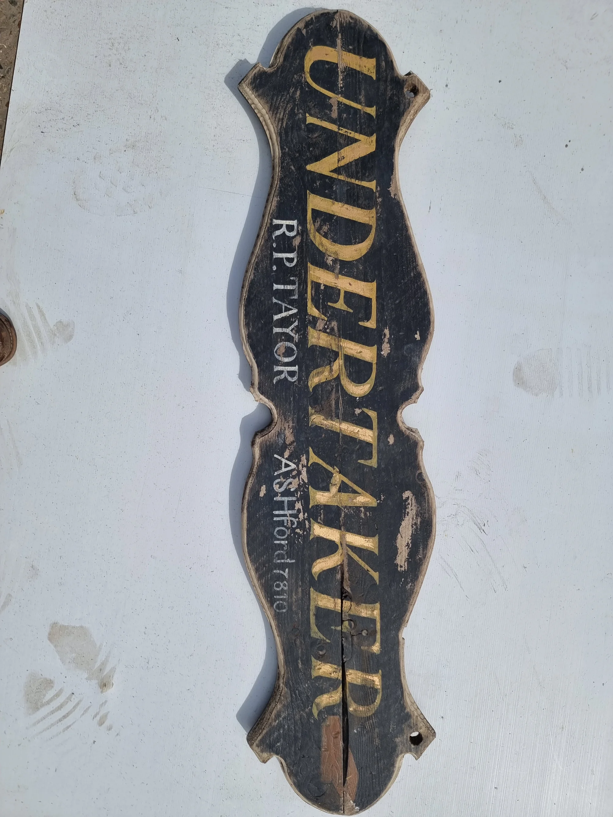 Undertaker Sign · Folk Art  · Signs