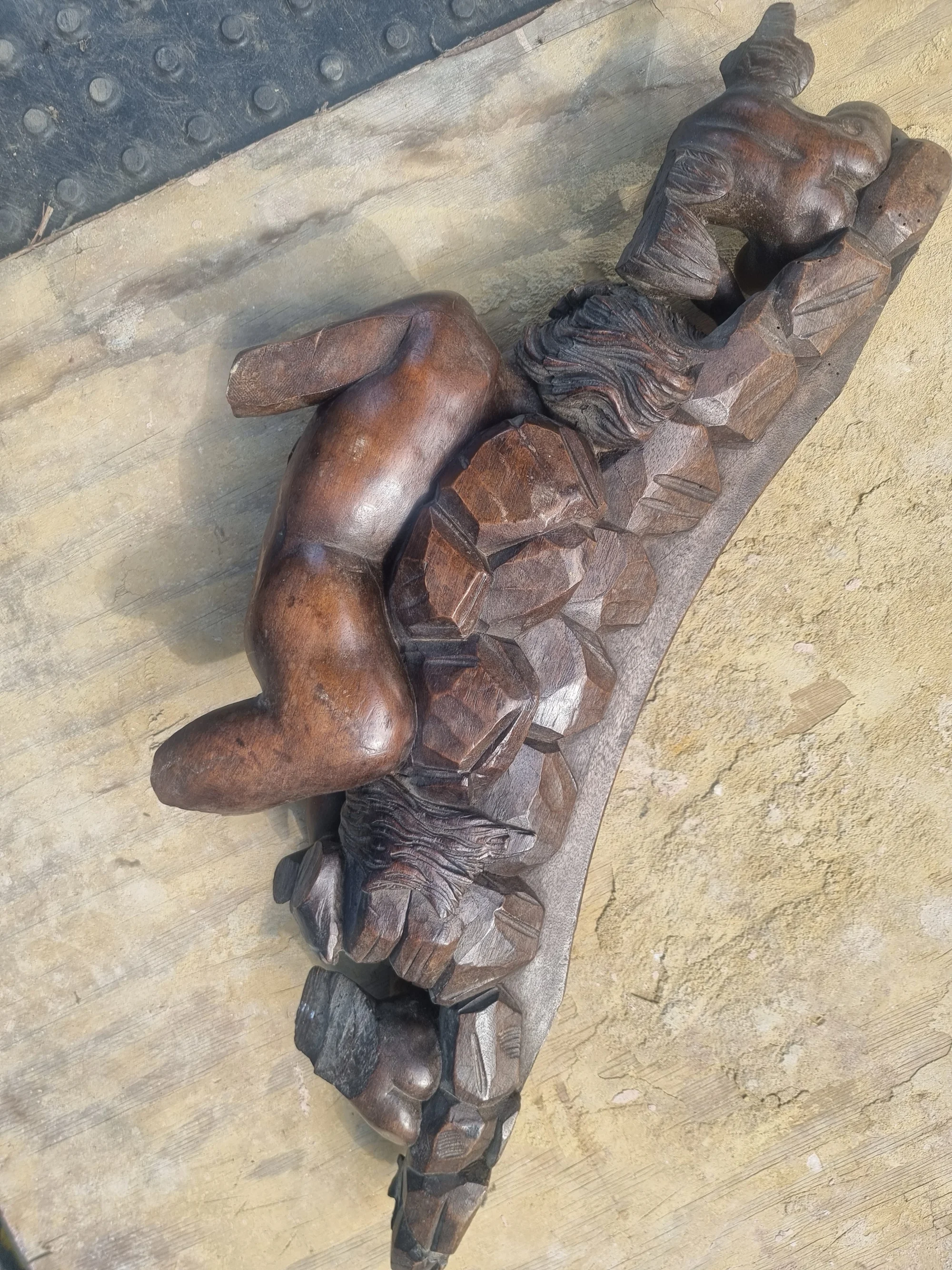 Beautifully Carved Cherub Furniture Adornment  — thumbnail 5