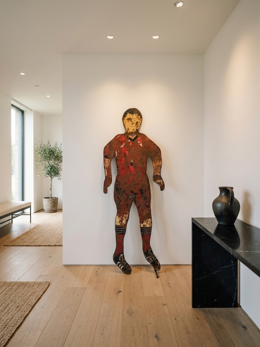 Fairground Football Player......extremely heavy. in Minimalist Sculptural Statement