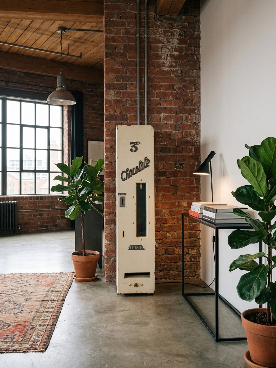 Chocolate Vending Machine in Urban Loft Snack Stop