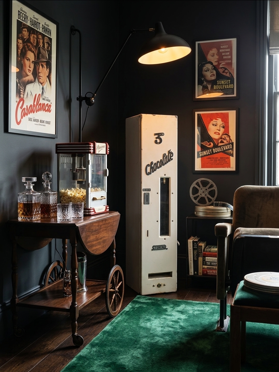 Chocolate Vending Machine in Retro Cinema Concession