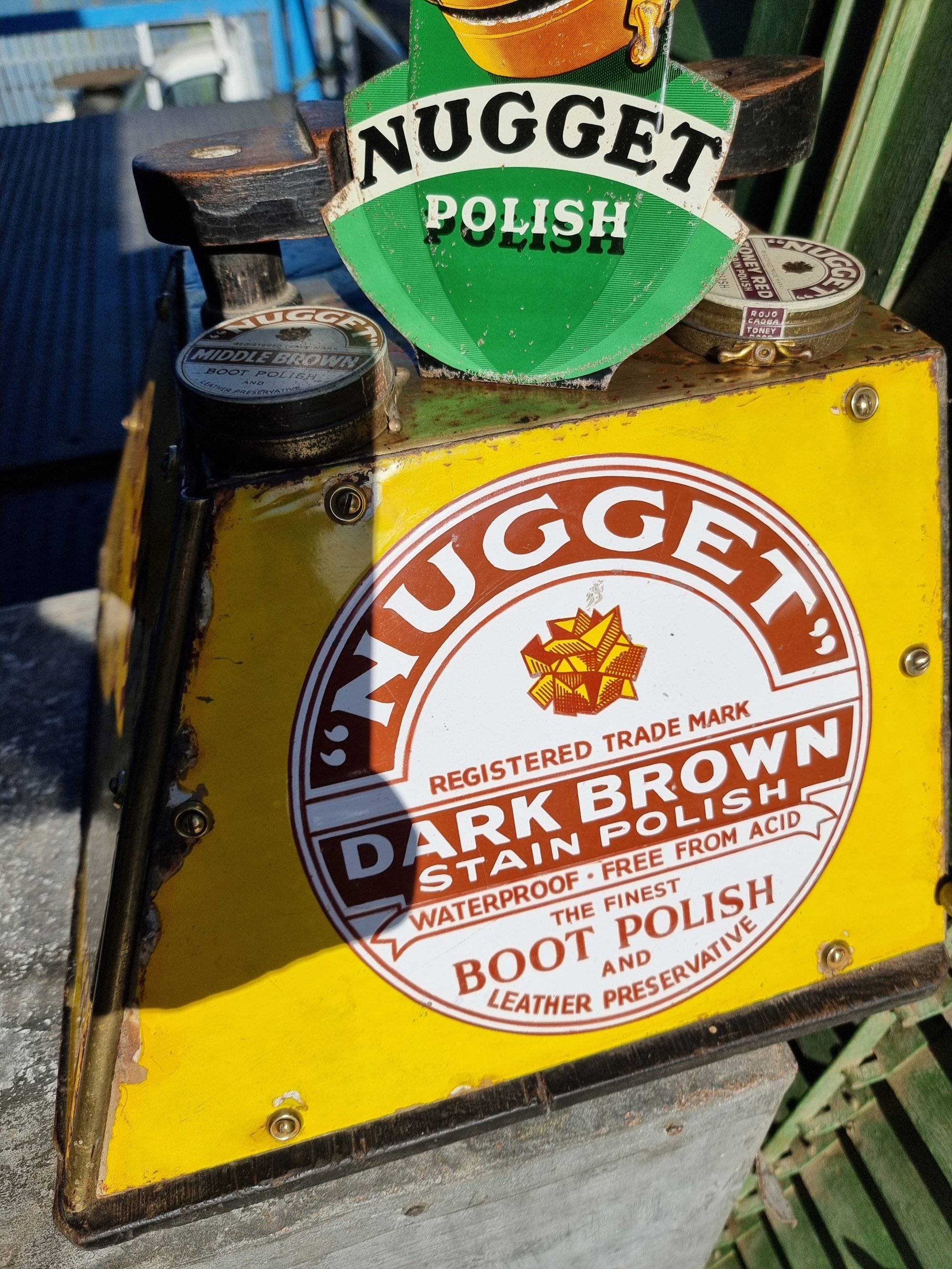 Early 1900's Nugget Shoe Shine Box (Plus Extras) — thumbnail 6