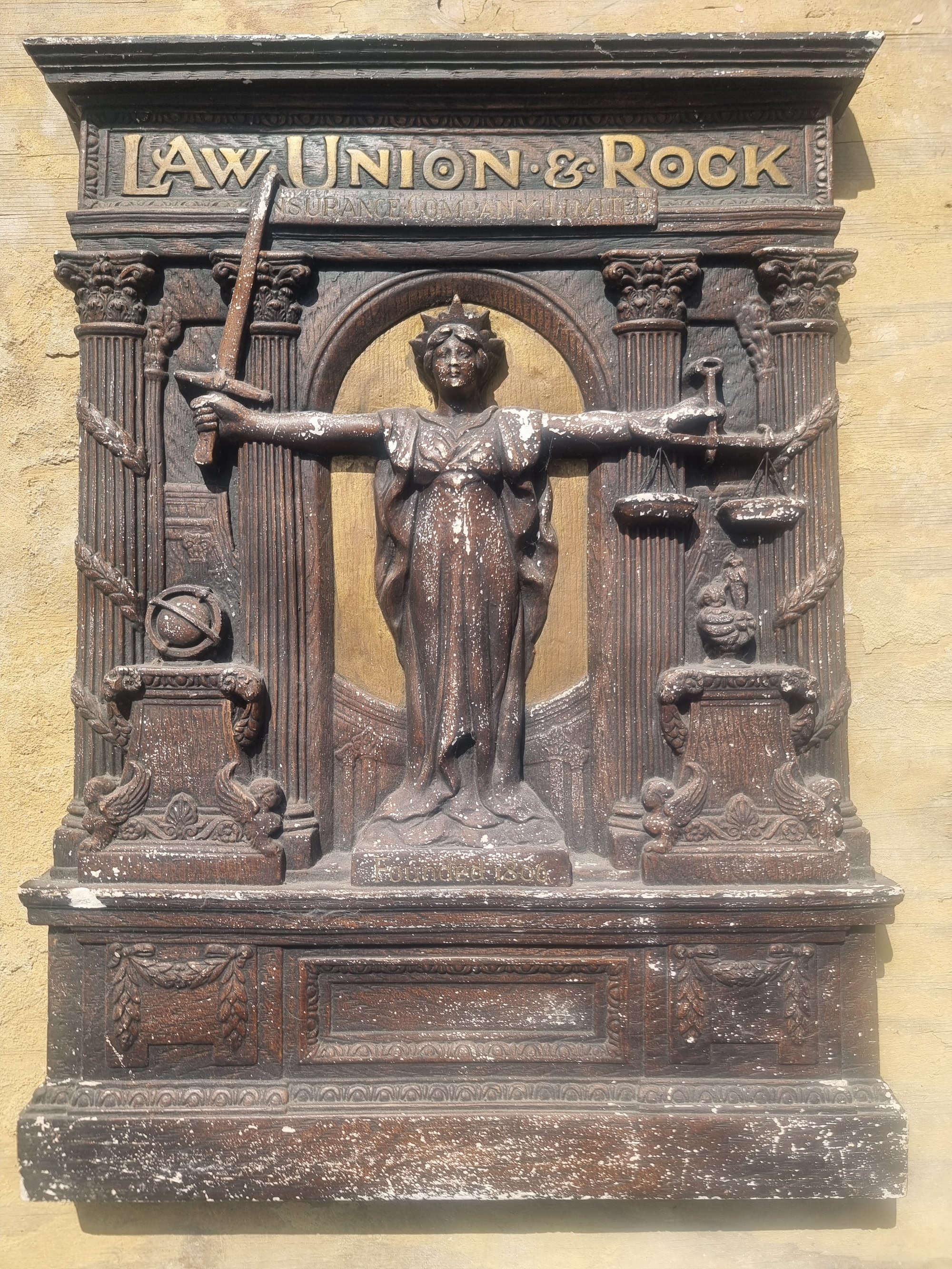 Law Union & Rock Plaque · Mid 1900's · Signs